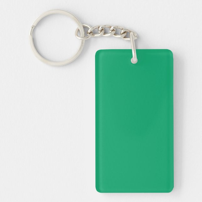 Crayon Colour Green Acrylic Keychain Choose Style (Front)