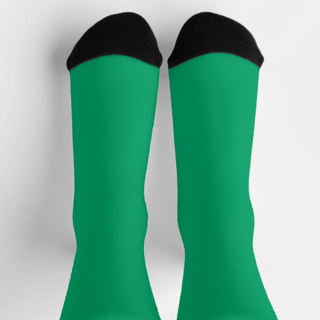 Crayon Colour Green Crew Socks (Top)