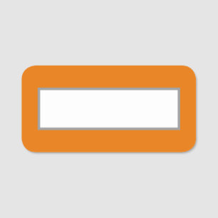 Crayon Colour Mango Tango Dry Erase Name Tag