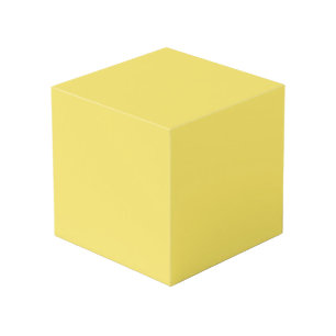 Crayon Colour Yellow Cube Box