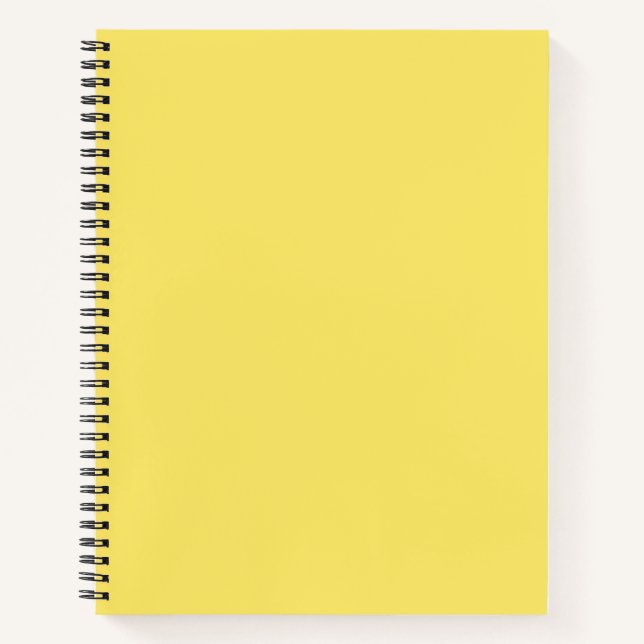 Crayon Colour Yellow Spiral Notebook (Front)