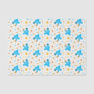 Crayon Cookie Monster Cookie Pattern Tissue Paper