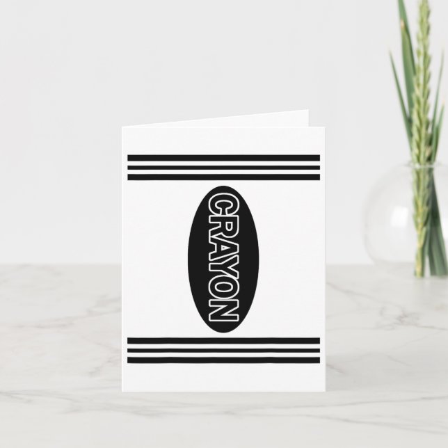 Crayon Crayon Matching Halloween Costume Couple Gr Card (Front)