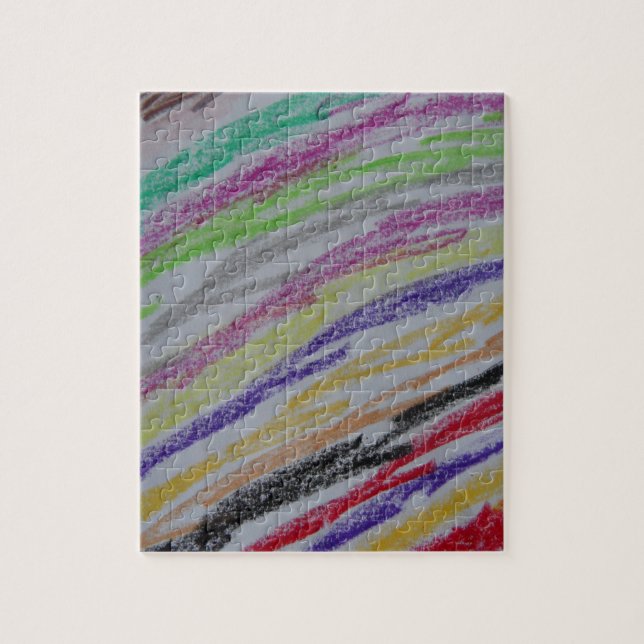 Crayon Drawing Lines Jigsaw Puzzle (Vertical)