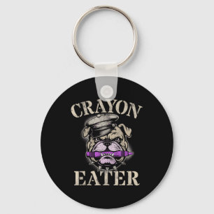 Crayon Eater Bulldog Grunt Family Military Soldier Key Ring
