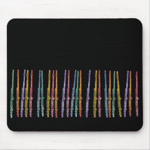 Crayon Flutes Mouse Pad