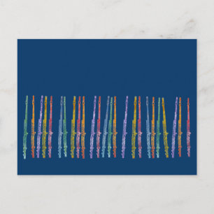 Crayon Flutes Postcard