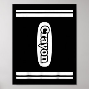 Crayon Halloween Costume  Poster