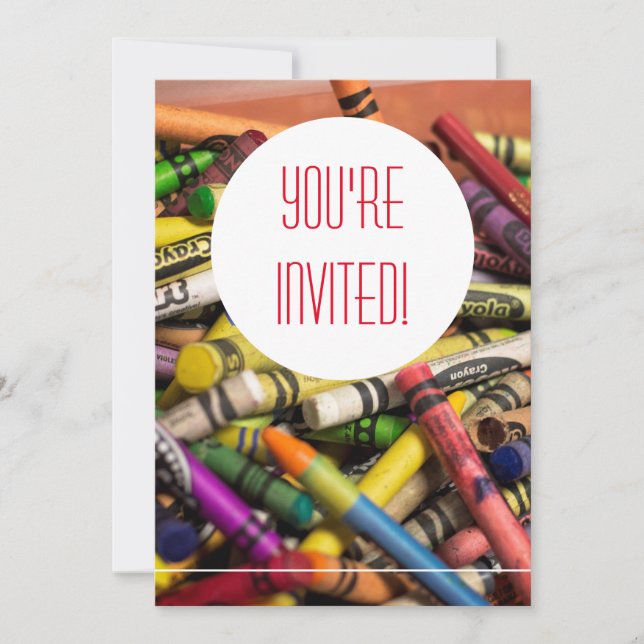 Crayon Invitation (Front)
