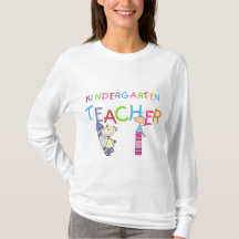 Crayon Kindergarten Teacher Tshirts and Gifts