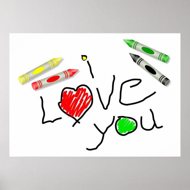 Crayon Love Poster (Front)