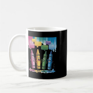 Crayon Mood Colour Crayons Cute Friyay Teacher Lif Coffee Mug