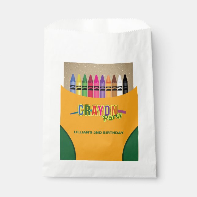 Crayon Party Favour Bag (Front)