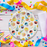 Crayon Sesame Pals Party Pattern Paper Plate<br><div class="desc">Bring cheer to your celebration with the Crayon Sesame Pals Party Pattern Paper Plates. Featuring Elmo, Cookie Monster, Big Bird, and Abby Cadabby in a whimsical crayon-style design, these vibrant plates are perfect for Sesame Street-themed parties. Add a playful and colourful touch to your tableware that kids and fans will...</div>