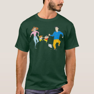 Crayon Shin-chan a hand-held walk with the whole T-Shirt