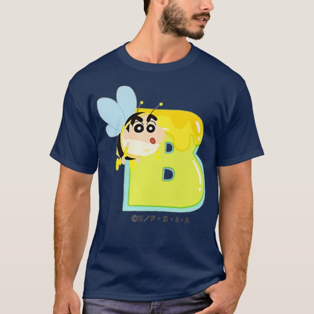 Crayon Shin-chan FUN FUN STUDY A to Z B one T-Shirt (Front)