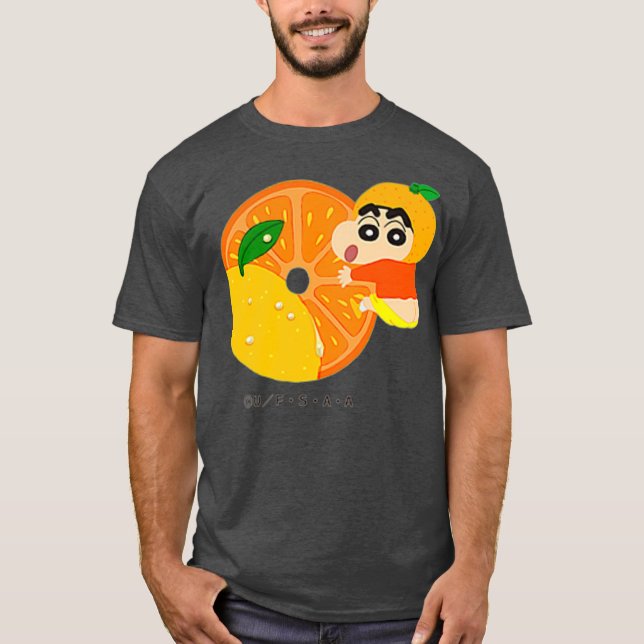 Crayon Shin-chan FUN FUN STUDY A to Z O one T-Shirt (Front)
