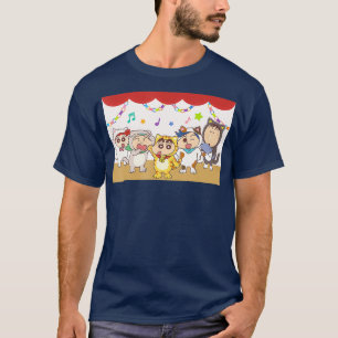 Crayon Shin-chan Kitten Play party Now starting T-Shirt