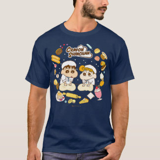 Crayon Shin-chan Making bread with Himawari Time T-Shirt