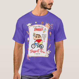 Crayon Shin-chan Shin-chan and bicycle dessert T-Shirt