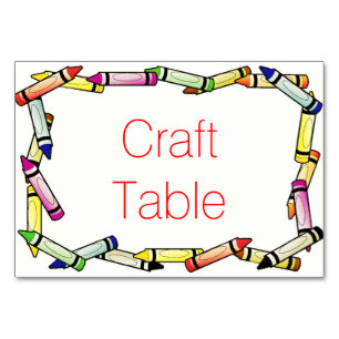 Crayon Table Cards