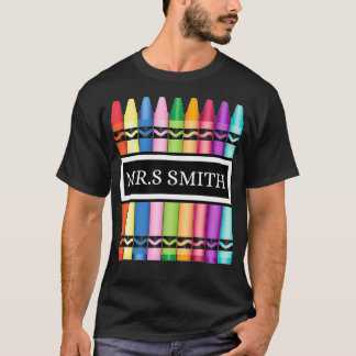 Crayon Teacher Back To School Shirt
