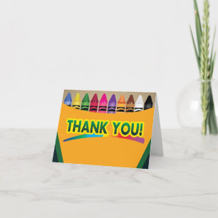 Crayon Thank You Cards