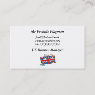 Crayon Union Jack, Business Card
