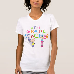 Crayons 4th Grade Teacher T-shirts and Gifts