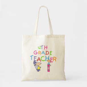 Crayons 4th Grade Teacher T-shirts and Gifts Tote Bag