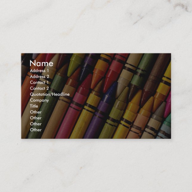 Crayons Business Card (Front)
