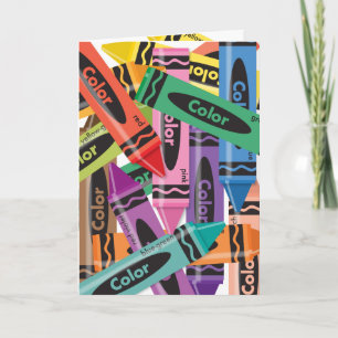 Crayons - Greeting Card