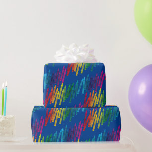 Crayons Kids Birthday Party Art Cute Colourful Wrapping Paper