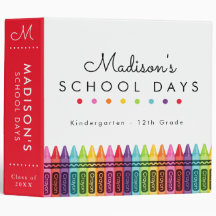 Crayons Personalised School Years Photo Keepsake