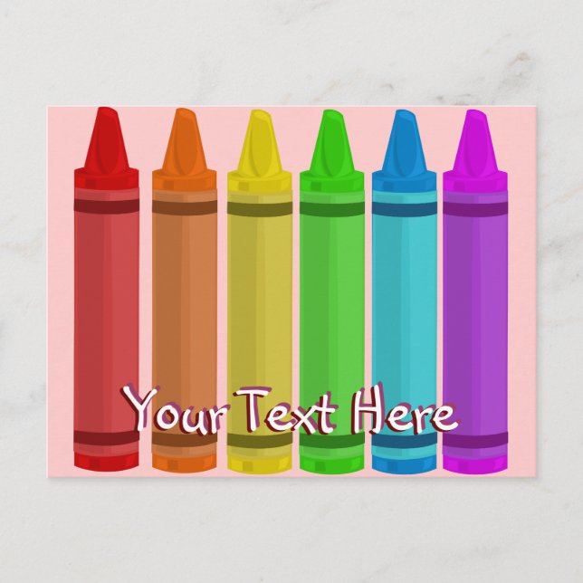 Crayons Postcard (Front)