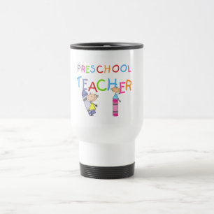 Crayons Preschool Teacher TShirts and Gifts Travel Mug