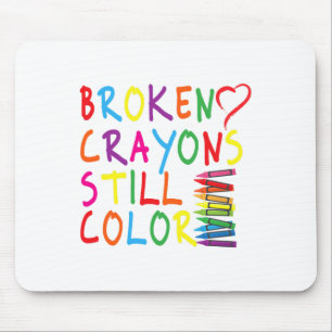Crayons Still Colour - Mental Health Awareness Gif Mouse Pad