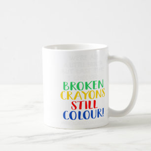 Crayons Still Colour Mental Health Awareness Graph Coffee Mug
