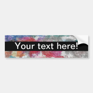 Crayons texture bumper sticker