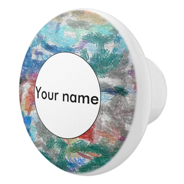 Crayons texture ceramic knob (Right)