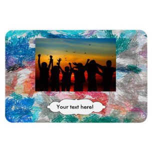 Crayons texture magnet