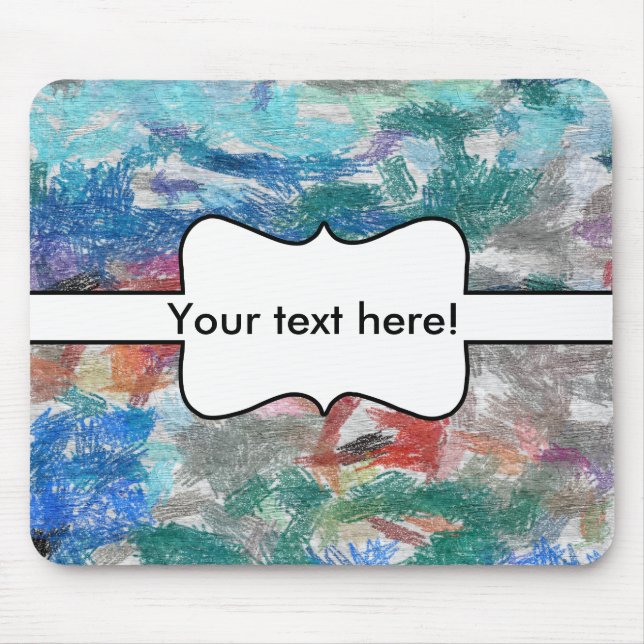 Crayons texture mouse pad (Front)