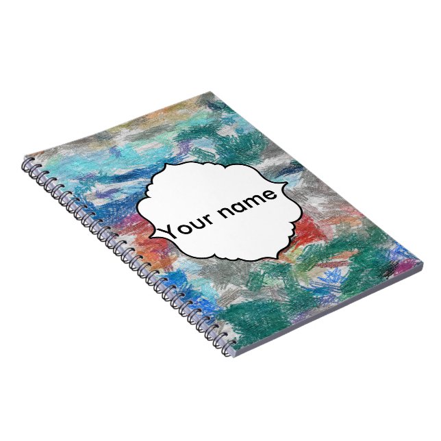 Crayons texture notebook (Right Side)