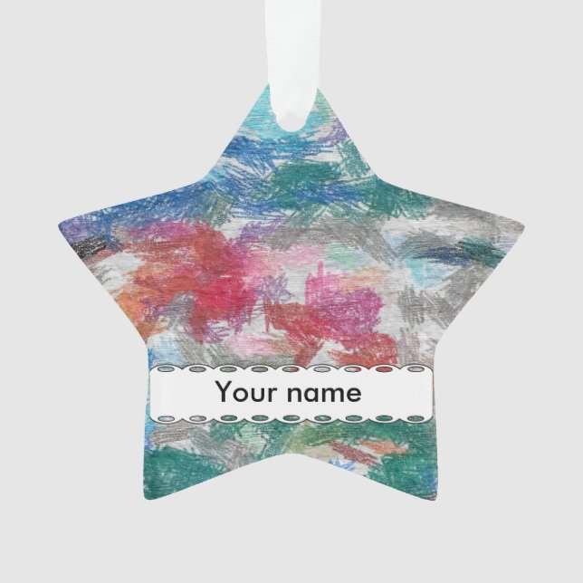 Crayons texture ornament (Front)