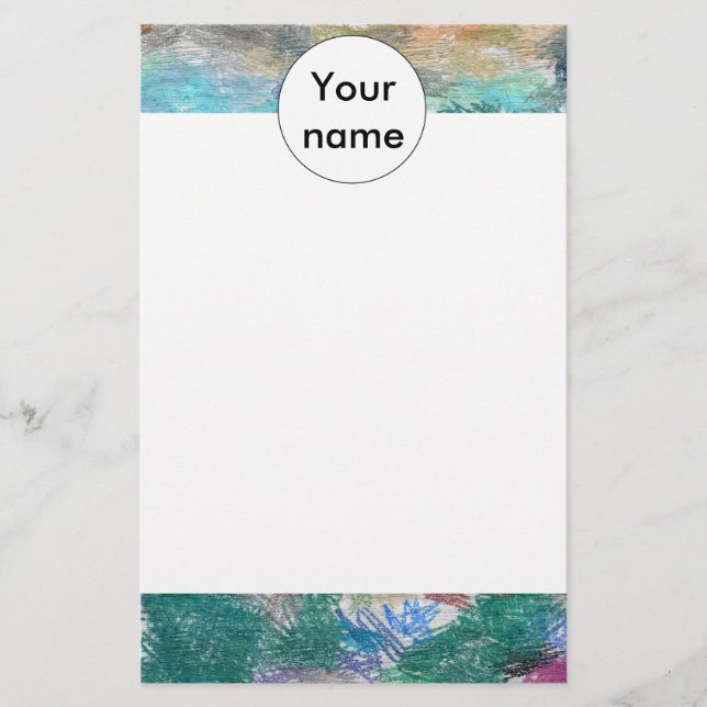 Crayons texture stationery (Front)