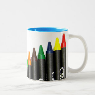 Crayons Two-Tone Coffee Mug