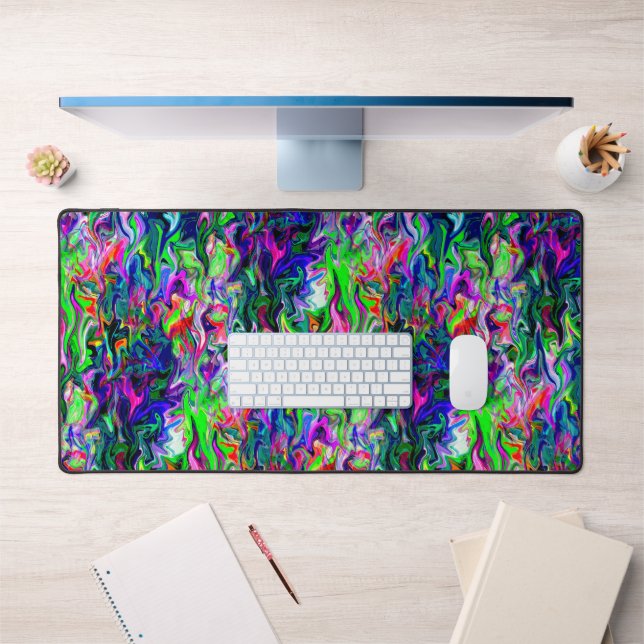 Crazee Squiggly Garden.... Desk Mat (Office 1)