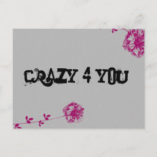 Crazy 4 You! Postcard