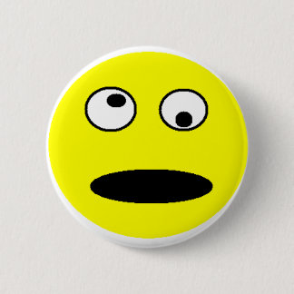 Crazy 6 Cm Round Badge