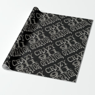 Crazy 911 Operator in Silver Wrapping Paper